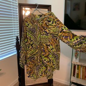 Oversized high-low top